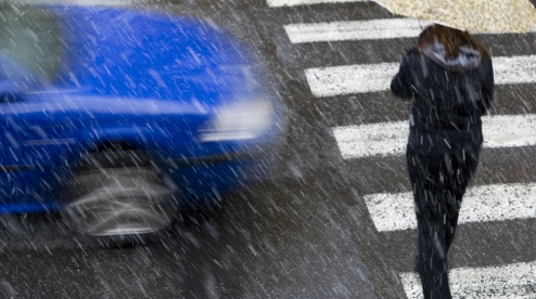 ГАИ просит первоуральцев быть осторожнее на дорогах из-за плохой погоды