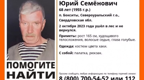В поселке Первоуральска больше недели ищут пропавшего пенсионера