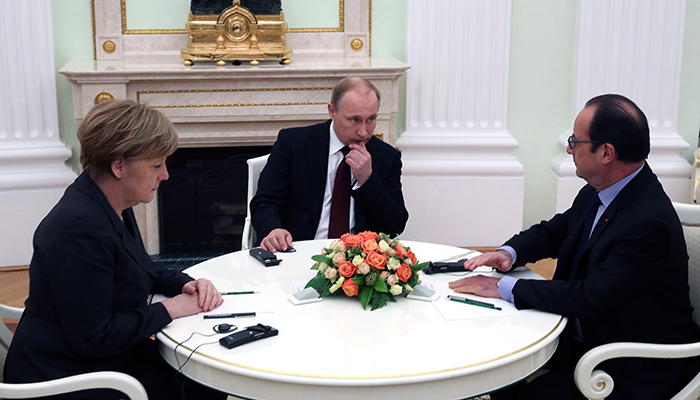 Путин, Меркель и Олланд договорились провести встречу на G20