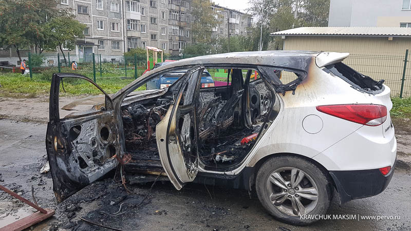 В Первоуральске сожгли машину чиновника