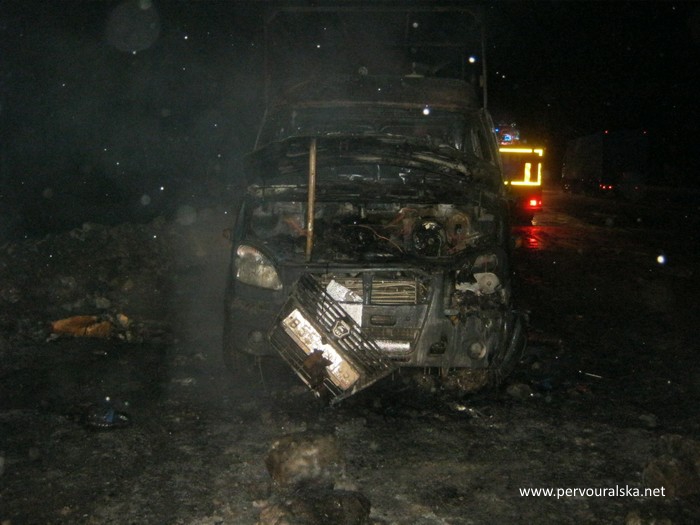 В Первоуральске загорелся салон грузовой ГАЗели