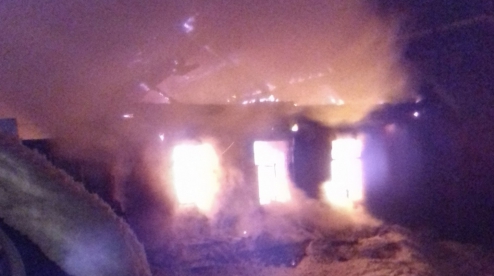 В Билимбае сгорел частный дом