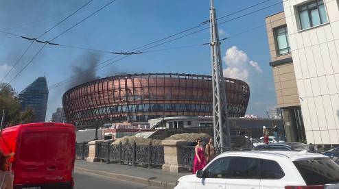 Пожар на ледовой арене УГМК в Екатеринбурге ликвидирован
